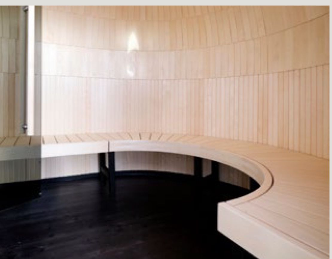 Sauna bench seating